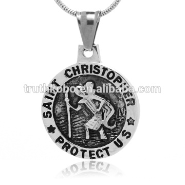 black set religious jewelry stainless steel jesus pendant Chinese imports wholesale